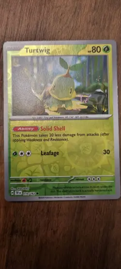 Turtwig - Pokemon TCG - LP - Reverse Holo - Temporal Forces - Free UK P&P - Image 1