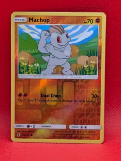 MACHOP 62/145 C GUARDIANS RISING POKEMON REVERSE HOLO LP MACHOP - Image 1