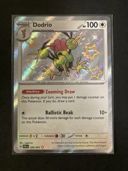 Dodrio - 200/091 - Shiny Rare - Scarlet & Violet: Paldean Fates - Pokemon - Image 1