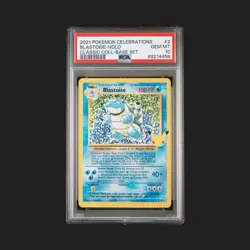 2021 Pokemon Celebrations Blastoise Holo #2 PSA 10 Classic Collection Base Set - Image 1
