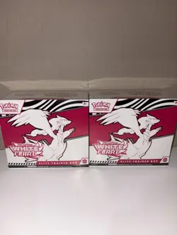 Pokemon Scarlet Violet White Flare Elite Trainer Box ETB X2 Set of 2 Sealed - Image 1