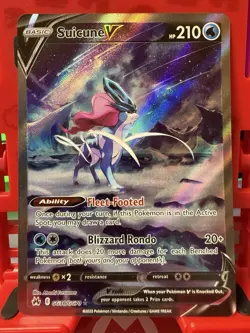 Pokemon TCG Suicune V GG38/GG70 Crown Zenith English - Image 1