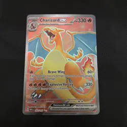 Pokemon TCG Charizard Ex 183/165 Ultra Rare Scarlet & Violet 151 Near Mint - Image 1