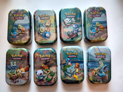 Set of 8 Mini tin 25th Anniversary Celebrations Train On Pokemon TCG - Sealed - Image 2