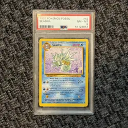 1999 POKEMON FOSSIL #42 SEADRA 1ST EDITION PSA 8 NM-MT - Image 3