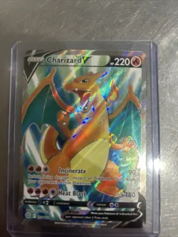 Pokemon TCG Charizard v Full Art Ultra Rare Card SWSH Brilliant Stars - Image 1