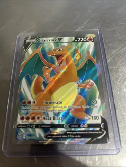 Pokemon TCG Charizard v Full Art Ultra Rare Card SWSH Brilliant Stars - Image 2
