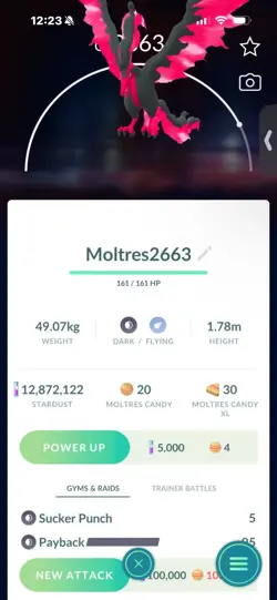 Pokemon Go Legendary Galerian Moltres ( Normal ) - Image 1