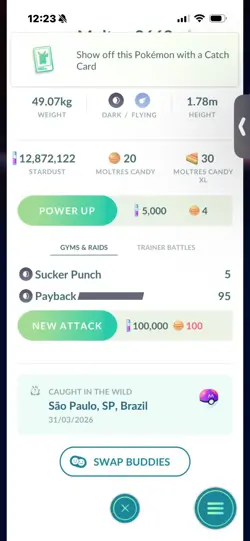 Pokemon Go Legendary Galerian Moltres ( Normal ) - Image 2
