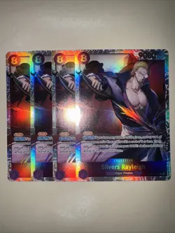 One Piece TCG OP13-066 Silvers Rayleigh SR X4 Playset Card Game CCG English - Image 1