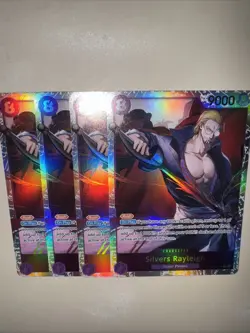One Piece TCG OP13-066 Silvers Rayleigh SR X4 Playset Card Game CCG English - Image 5