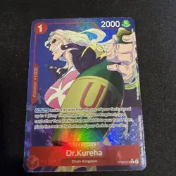 One Piece TCG Dr.Kureha OP08-015 R Parallel Foil Card NM - Image 1