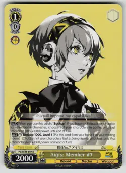 Aigis: Member #7 Persona 3 Reload P3/SE46-E07N NM Weiss Schwarz - Image 1