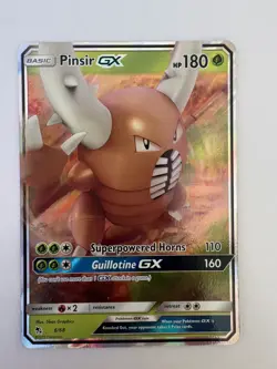 Pinsir GX 6/68 Holo GX Ultra Rare Hidden Fates Pokemon Card Near Mint - Image 1