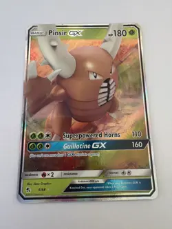 Pinsir GX 6/68 Holo GX Ultra Rare Hidden Fates Pokemon Card Near Mint - Image 4