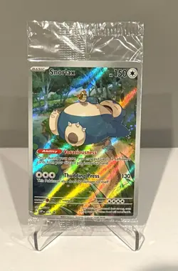 Snorlax 051 Promo Sealed (SVP: Scarlet & Violet) Full Art, Holo, Pokemon Card NM - Image 1