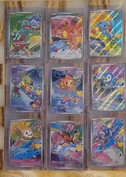 Pokemon 2026 First Partner Illustration Collection Series 1 Promo Set (9 Cards) - Image 1