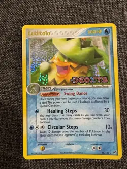 Set of 3 STAMPED - Ludicolo 10/107 - Lombre 37/100 - Lotad 55/100 - LP/NM Cards - Image 2