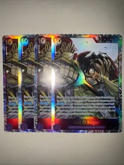 One Piece TCG OP13-064 Gol.D. Roger SR X4 Playset Card Game CCG English - Image 1