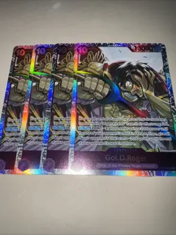 One Piece TCG OP13-064 Gol.D. Roger SR X4 Playset Card Game CCG English - Image 4