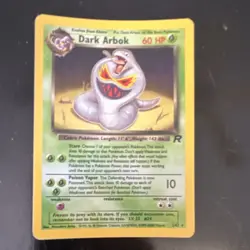 Pokemon Dark Arbok 2/82 Team Rocket Holo Rare English HP60 1999 Unlimited Card - Image 1