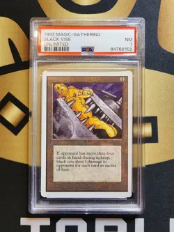 Black Vise (PSA NM 7) - Unlimited Edition - Magic the Gathering (MTG) - Image 1