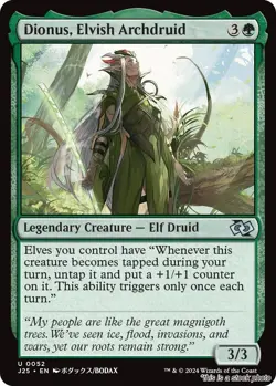 Dionus, Elvish Archdruid (Anime) [J25 - 52] - NM TCG MTG - Image 1
