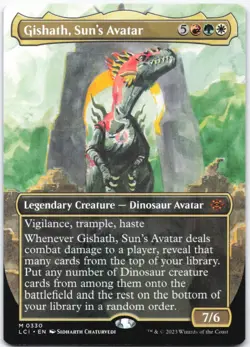 Gishath, Sun's Avatar (Borderless) Normal M The Lost Caverns of Ixalan 330 NM - Image 1