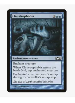 MTG Claustrophobia #46 Magic 2014 (M14) Near Mint NM Card in Protective Sleeve - Image 1