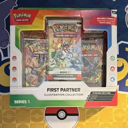 Pokemon First Partner Illustration Collection Series 1 Box Promo Booster English - Image 1