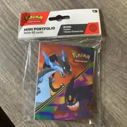 Pokemon Mega Charizard X & Mega Gengar 60 Card Mini Portfolio BINDER ONLY - Image 1