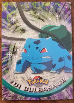 Bulbasaur Pokemon Topps Card #01 TV Animation Edition - Image 1