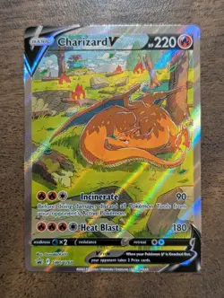 Charizard V SWSH260 Black Star Promo NM - Pokemon Premium Collection - Full Art - Image 1