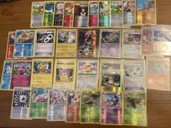 Huge XY Era Pokemon Lot! Houndoom Ex, Mew Holo, Pikachu Libre Holo! See Pics! - Image 1