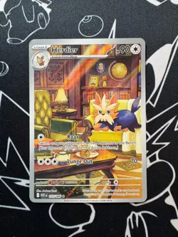 Herdier 155/086 Pokemon TCG S&V White Flare Illustration Rare English - Image 1
