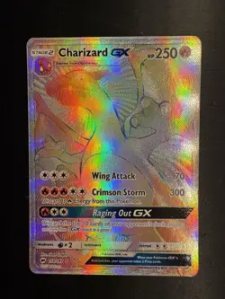 Pokemon TCG - Charizard GX 150/147 - Burning Shadows - Rainbow Secret Rare - Image 2