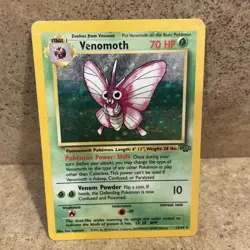 Venomoth 13/64 - Jungle Holo Rare - WOTC Pokemon TCG 1999 - HP - Image 2