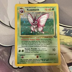 Venomoth 13/64 - Jungle Holo Rare - WOTC Pokemon TCG 1999 - HP - Image 3