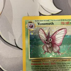 Venomoth 13/64 - Jungle Holo Rare - WOTC Pokemon TCG 1999 - HP - Image 4