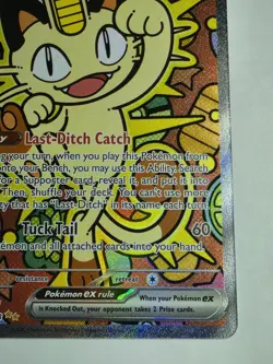 Pokemon Meowth EX 121/088 Special Illustration Rare Full Art Holo 170 HP POR - Image 4