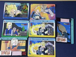 Dragon Ball Z Amada PP Card Lot 7 Vintage 1990s Android 18 Saga Holo & Regular - Image 1