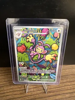 Ambipom 107/094 Illustration Rare Phantasmal Flames Pokemon NM - Image 1
