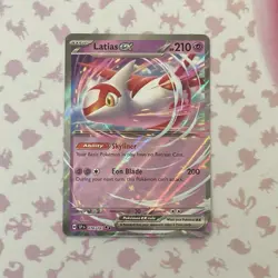 Latias EX 076/191 Holo Double Rare Pokemon TCG Sv08: Surging Sparks NM - Image 1