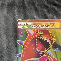 Pokemon Groudon EX - HP/DMG - Full Art Holo Card 150/160 XY-Primal Clash - Image 4