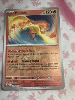 Pokemon TCG Moltres Scarlet Violet-151 146/165 Reverse Holo Holo Rare - Image 1