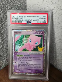 2021 POKEMON CELEBRATIONS CLASSIC COLLECTION #88 MEW EX-HOLO PSA 10 - Image 1