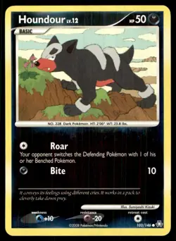 2008 Diamond & Pearl - Legends Awakened Reverse Holo Houndour Basic/Common #103 - Image 1