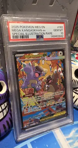 Pokemon Mega Evolution Mega Kangashkhan Ex #182 Special Illustration Rare PSA 10 - Image 3