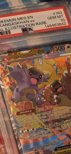 Pokemon Mega Evolution Mega Kangashkhan Ex #182 Special Illustration Rare PSA 10 - Image 5