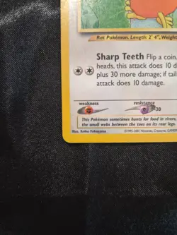 Pokemon Raticate 06/18 Southern Islands Regular - Image 3
